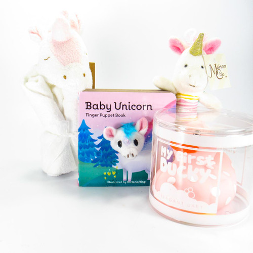 Unicorns and Ducky Baby Girl Gift Bundle| Ducks in the Window