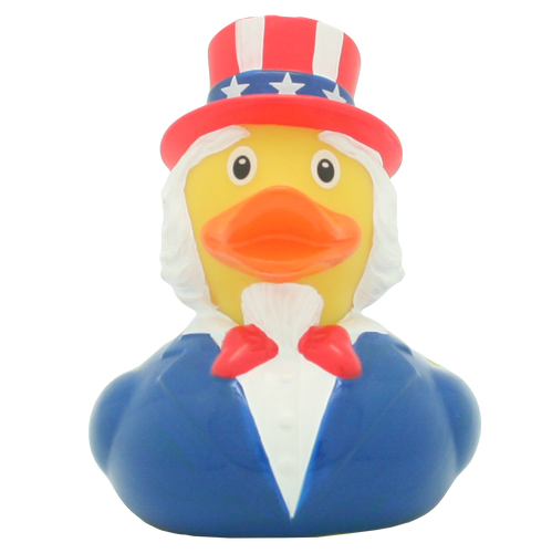 Uncle Same USA Patriotic Independence 4th of July  Rubber Duck by LILALU bath toy | Ducks in the Window