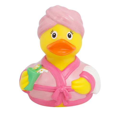 Wellness Spa Day  Rubber Duck by LILALU bath toy | Ducks in the Window