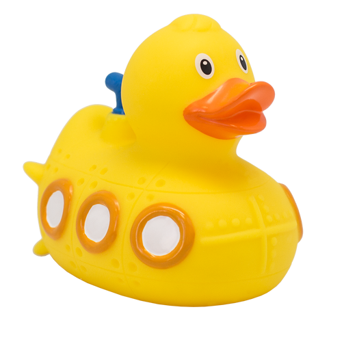 Little yellow Submarine Rubber Duck by LILALU bath toy | Ducks in the Window