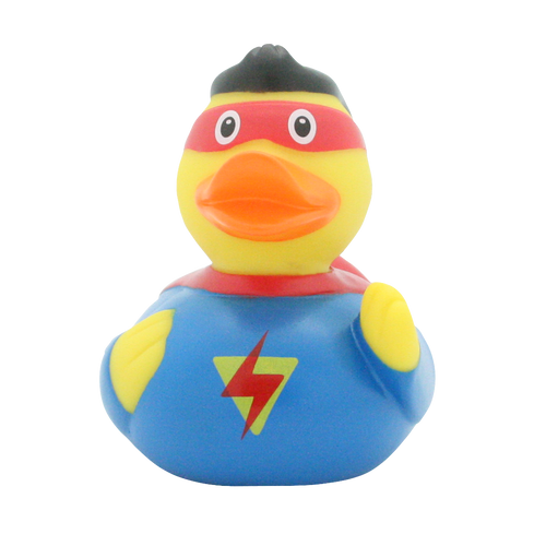 Superman Hero  Rubber Duck by LILALU bath toy | Ducks in the Window