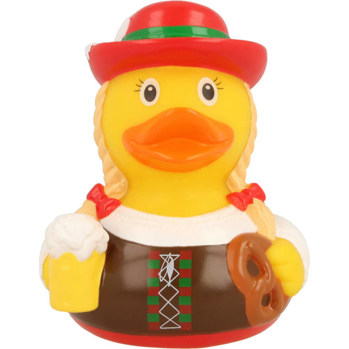 Bavarian Female Octoberfest  Rubber Duck by LiLaLu | Ducks in the Window