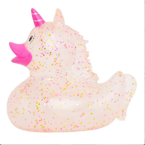Glitter  Unicorn Duck , Pink  Rubber Duck