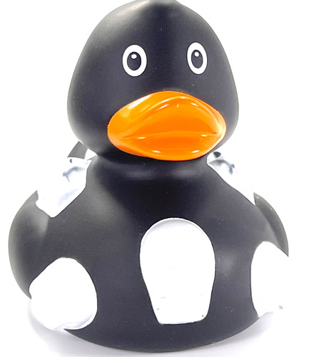3D Skull Black Rubber Duck by Lilalu |  Ducks in the Window