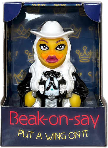 Beak-On-Say - Put A Wing On It Rubber Duck by Celebriducks | Ducks in the Window