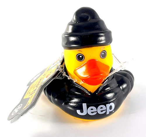 Jeep Brand Small Rubber Duck Gift Green Hoody in a Jeep Ducks in