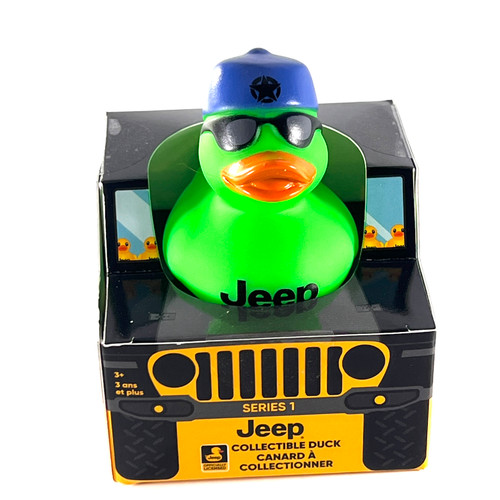 Jeep ダック ノベルティ 大 小 Jeep Brand Small Rubber Duck Gift Yellow in a Jeep Ducks in the Window