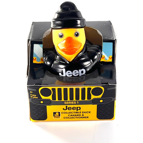 Jeep Brand Small Rubber Duck Gift Green Hoody in a Jeep Ducks in