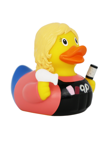 Hairdresser Rubber Duck by LILALU bath toy | Ducks in the Window