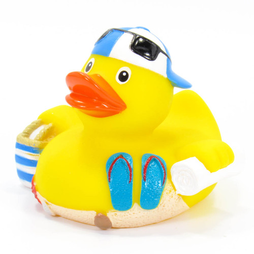 Beach Time Rubber Duck by Schnabels | Ducks in the Window®
