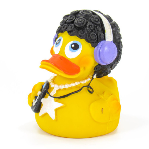 Disco DJ Rubber Duck by Lanco 100% Natural Toy & Organic | Ducks in the Window®