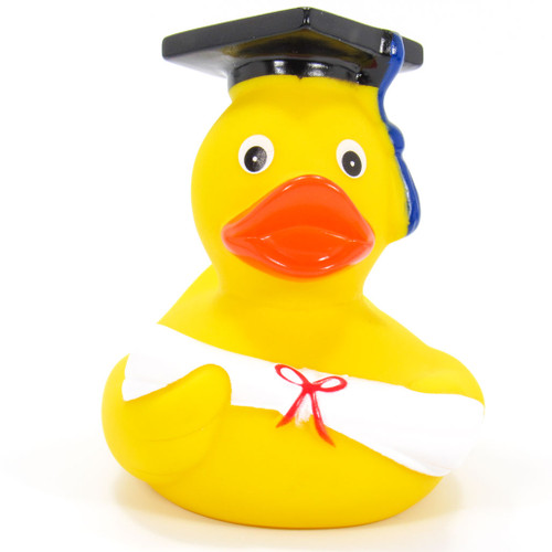 Graduation Celebration Rubber Duck by Schnabels  | Ducks in the Window®
