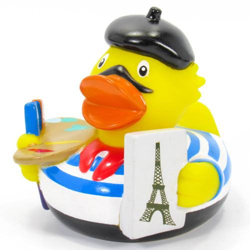 French Painter, Paris, France, Eiffel Tower Rubber Duck by Schnabels  | Ducks in the Window®