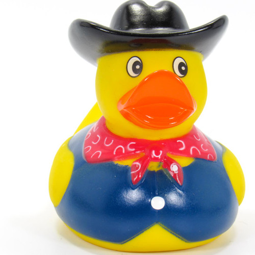 Cowboy (Black Hat) Rubber Duck by Ad Line | Ducks in the Window®