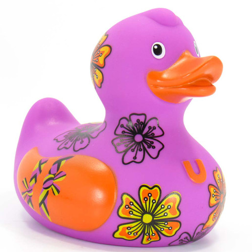 Friendship Flowers BFF Rubber Duck Bath Toy by Bud Ducks | Ducks in the Window®