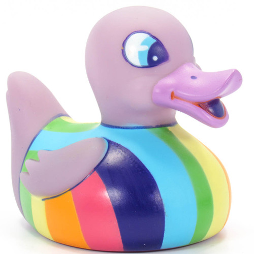 LED Glow Rainbow Rubber Duck Bath Toy by Locomocean | Ducks in the Window®