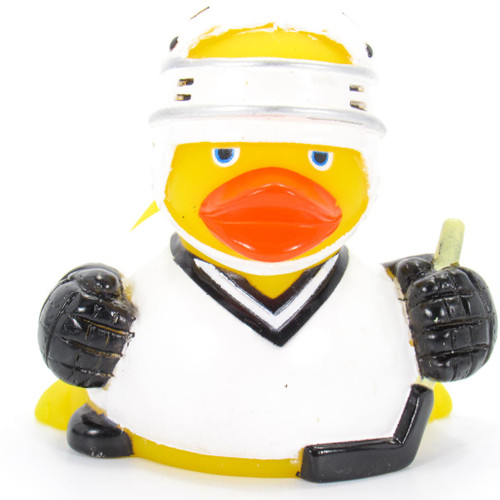 Hockey Player Rubber Duck by Ad Line | Ducks in the Window®