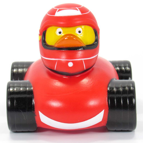 F1 Race Car Driver Rubber Duck Ducks In The WIndow