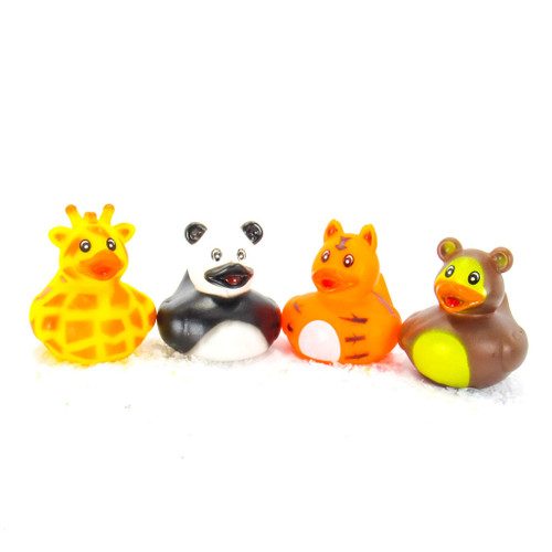 Zoo Animals Gift Bundle Small Rubber Ducks