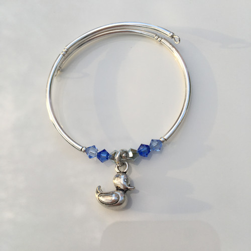 Rubber Ducky Charm - Blue Bracelet by Chappy Girls