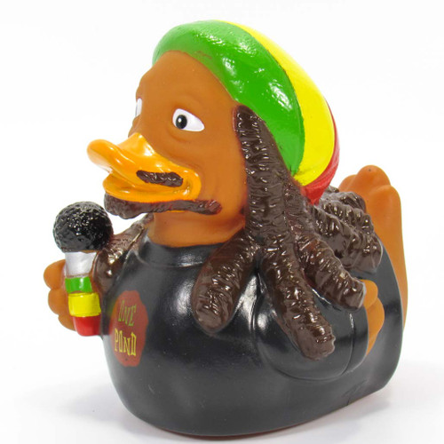 One Pond Rasta Rubber Duck looks like Bob Marley by Celebriducks | Ducks in the Window®