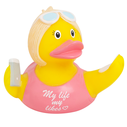 Online Influencer Social Media Likes Rubber Duck by LILALU bath toy | Ducks in the Window