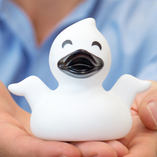 Halloween spooky ghost Rubber Duck by LILALU bath toy | Ducks in the Window