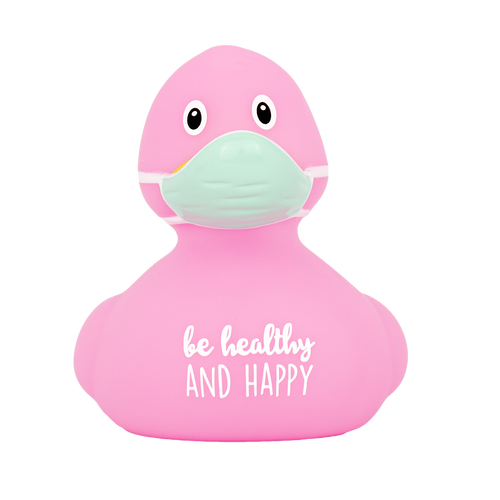 CORONA Virus "Be Healthy"  Rubber Duck by LILALU bath toy | Ducks in the Window