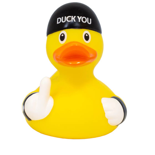 Duck You (Finger) Rubber Duck by LILALU bath toy | Ducks in the Window