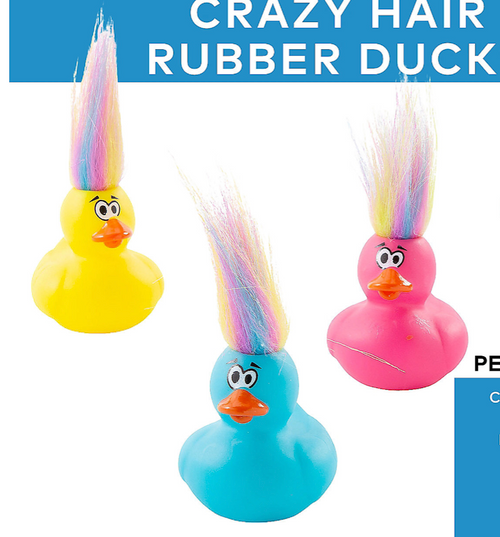 Crazy Hair Gift Bundle Small Rubber Ducks | Ducks in the Window