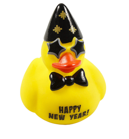 Happy New Years Gift Bundle Small Rubber Ducks | Ducks in the Window Happy New Years Gift Bundle Small Rubber Ducks | Ducks in the Window
