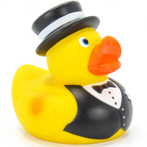 Groom Rubber Duck Bath Toy by Ad Line | Ducks in the Window®