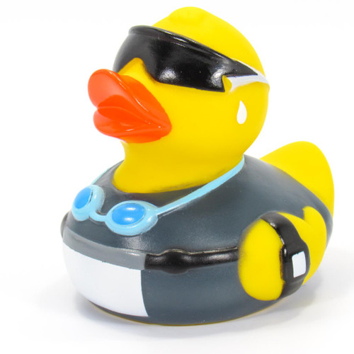 Triathlete Swimmer Rubber Duck by Schnabels | Ducks in the Window®