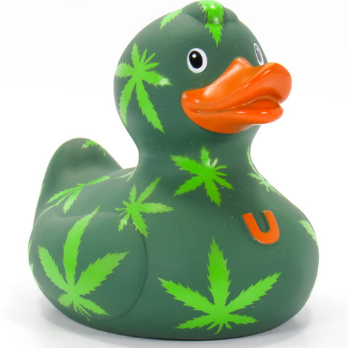 Hemp Pot Rubber Duck Bath Toy by Bud Duck  | Ducks in the Window®