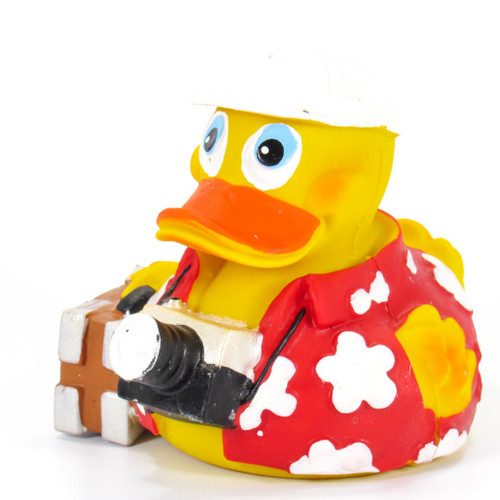 Tourist Traveler Rubber Duck by Lanco 100% Natural Toy & Organic | Ducks in the Window®