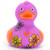 Friendship Flowers BFF Rubber Duck Bath Toy by Bud Ducks | Ducks in the Window®