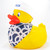 Jumbo Personalized Your Name or Phrase Rubber Duck Bath Toy, Spa or Pool Toy by Ducks in the Window