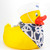 Jumbo Personalized Your Name or Phrase Rubber Duck Bath Toy, Spa or Pool Toy by Ducks in the Window