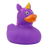 Unicorn Duck, Purple Rubber Duck by LILALU bath toy | Ducks in the Window