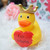 Heart Message  Rubber Duck by LILALU bath toy | Ducks in the Window