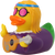Hippie Female Rubber Duck by LILALU bath toy | Ducks in the Window