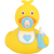 Baby Boy Birthday Shower Rubber Duck by LILALU bath toy | Ducks in the Window