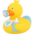 Baby Boy Birthday Shower Rubber Duck by LILALU bath toy | Ducks in the Window