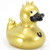 Gold Feather Rubber Duck Bath Toy by Bud Ducks | Ducks in the Window®