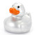 Silver metalic Rubber Duck by DITW | Ducks in the Window