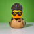 Mini Ghostbuster Egon Spengler  Rubber Duck  by Tubbz Limited Edition bath tub box| Ducks in the Window