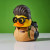Mini Ghostbuster Egon Spengler  Rubber Duck  by Tubbz Limited Edition bath tub box| Ducks in the Window
