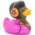 DJ Duck Rubber Duck Bath Toy by Bud Duck | Ducks in the Window®