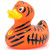 Wild Tiger Duck Rubber Duck Bath Toy By Bud Duck | Ducks in the Window