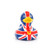 Brit Duck Mini Rubber Duck (England Union Jack) Both Toy by Bud Ducks | Ducks in the Window